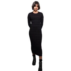 Chaser Veda Fillmore Stripe Midi Dress Size Small
